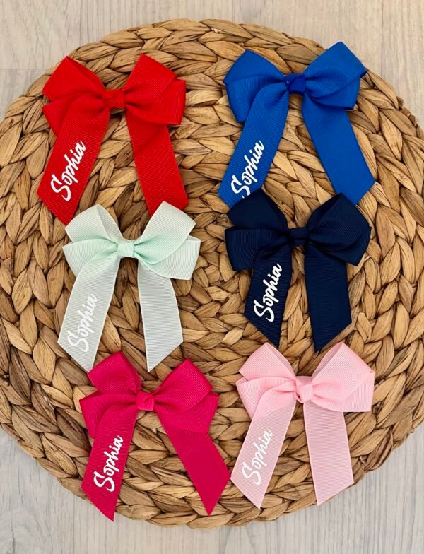Name Hair Bows