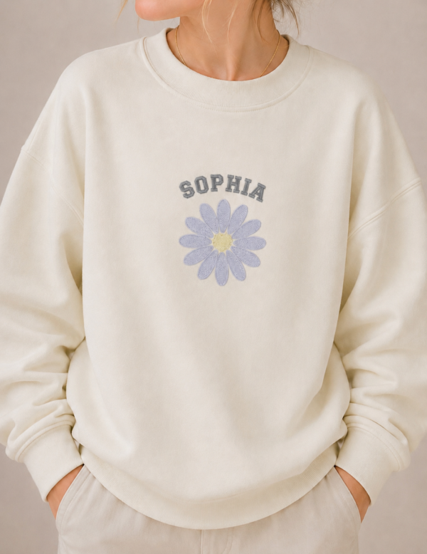 Personalised Daisy Sweatshirt