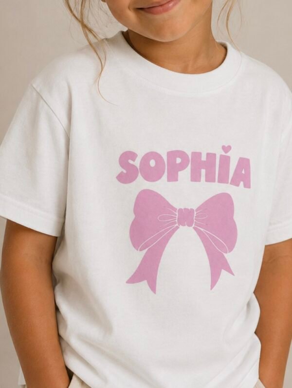 Personalised Name Bow Tee