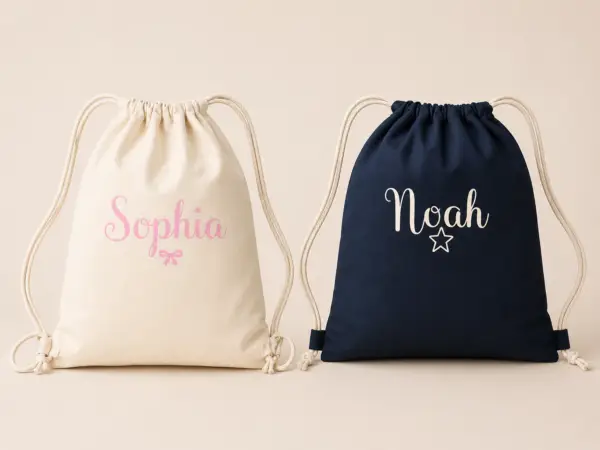 Personalised Cotton Drawstring Activity Bag