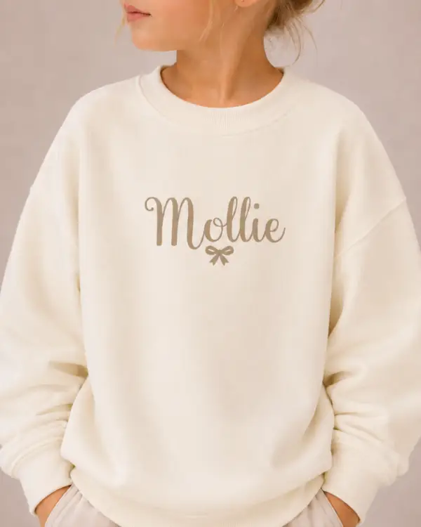 Kids Personalised Sweatshirt - Bow Edit