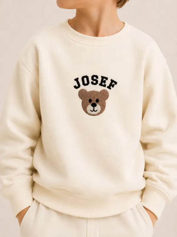 Personalised Bear Embroidery Sweatshirt