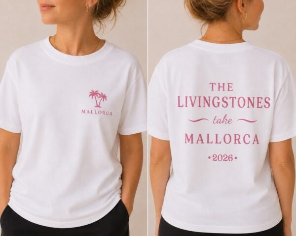 Adult Holiday Tee - Soft Pink