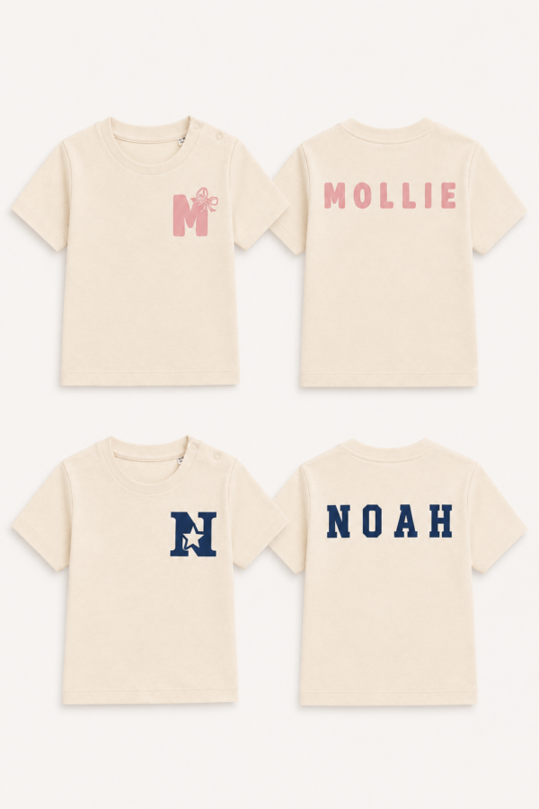 Kids Personalised Tee - The Initial Edit